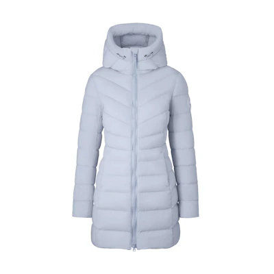 (Women) Canada Goose FW23 Clair White Label Hooded Down Jacket Dawn Blue. 2331WW-854