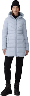 (W) カナダグース FW23 クレア ホワイトラベル フーデッド ダウンジャケット ドーンブルー 2331WW-854 Lookbook (W) カナダグース FW23 クレア ホワイトラベル フーデッド ダウンジャケット ドーンブルー 2331WW-854
