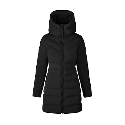 (Women) Canada Goose FW23 Clair Black Label Lightweight Long Down Coat Black 2331WB