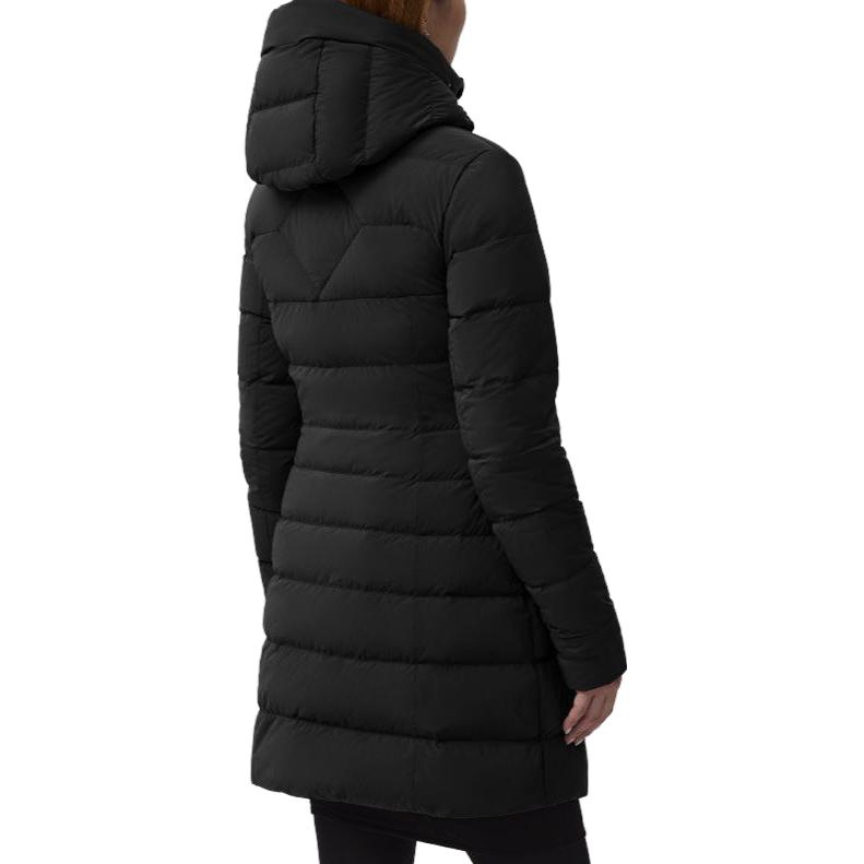 Purchase (Women) Canada Goose FW23 Clair Black Label Lightweight Long Down Coat  Black 2331WB