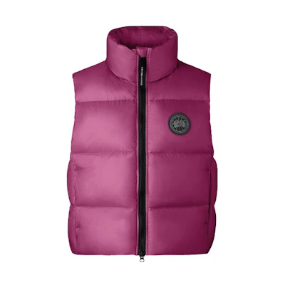 (Women) Canada Goose FW23 Cypress Black Label Down Vest City Red - Water & Windproof. 2257WB-1479