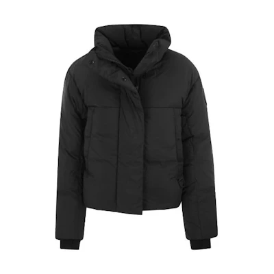 (Women) Canada Goose FW23 Junction Black Label Short Parka Down Jacket - Black. 2620WB-61