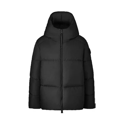 (Women) Canada Goose Garnet Black Label Black Short Puffer Down Parka Jacket. 4821W-61