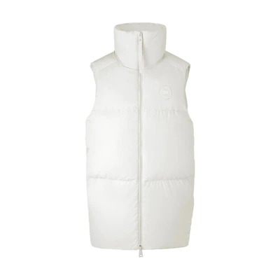 (Women) Canada Goose Garnet Windproof Waterproof Mid-Length Puffer Jacket Women White 4824W-433
