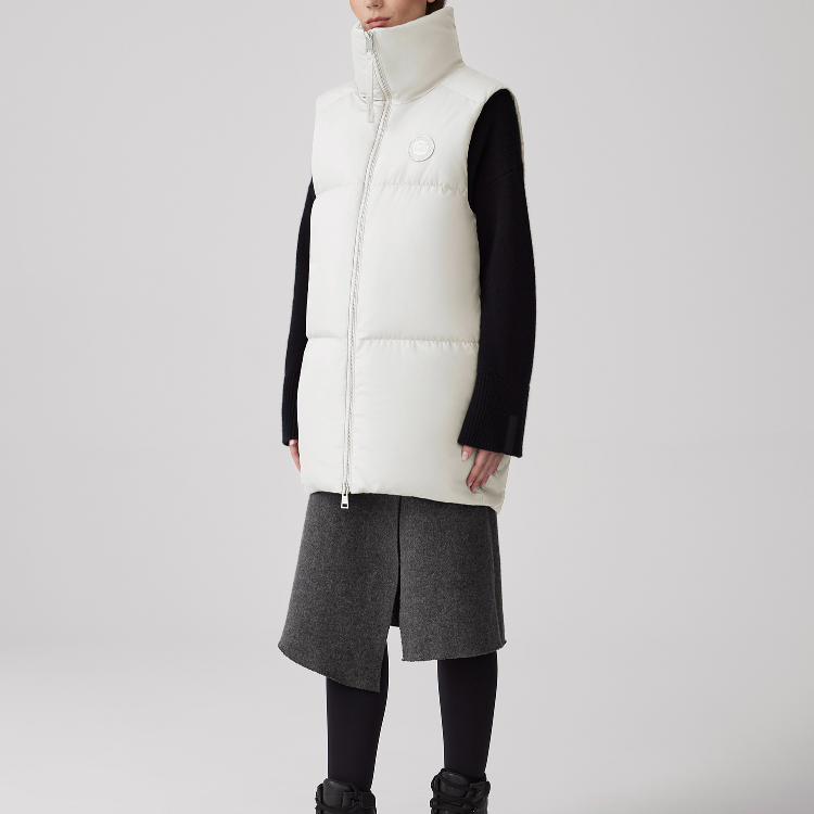 (Women) Canada Goose Garnet Windproof Waterproof Mid-Length Puffer Jacket Women White 4824W-433 圖 4