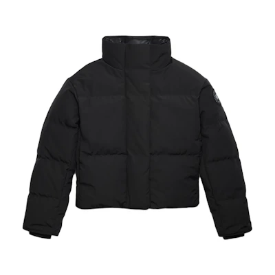 (Women) Canada Goose Grandview FW24 Black Label Short Puffer Jacket Black. 2266WB-61