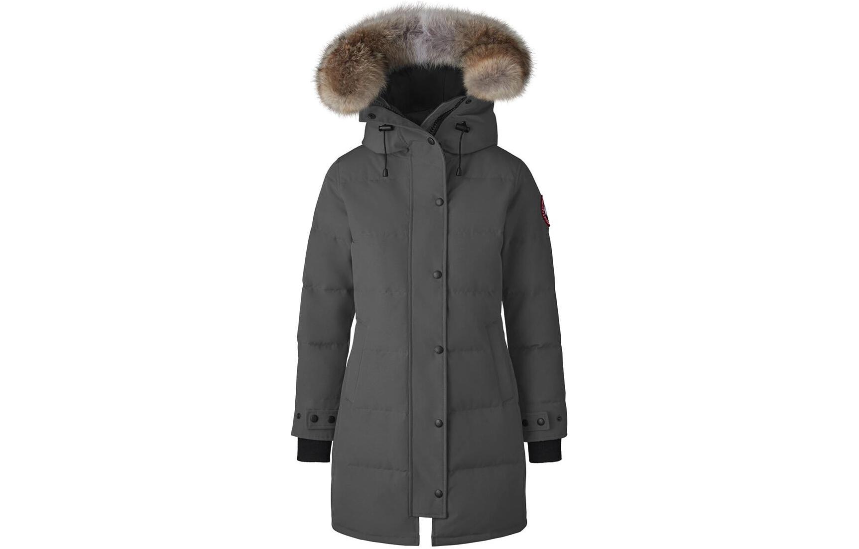 (Women) Canada Goose Heritage Shelburne Parka Down Jacket Graphite Color 3802LA-66