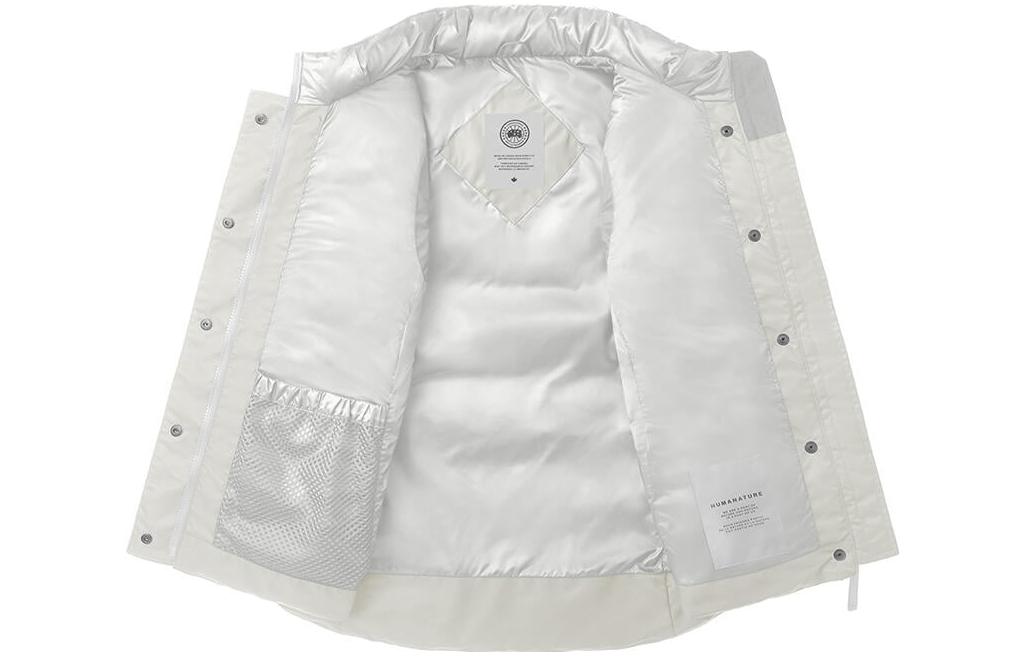 Lookbook (W) Canada Goose Humanature Freestyle Rompi Tahan Air Putih Wanita. 2836W1-68