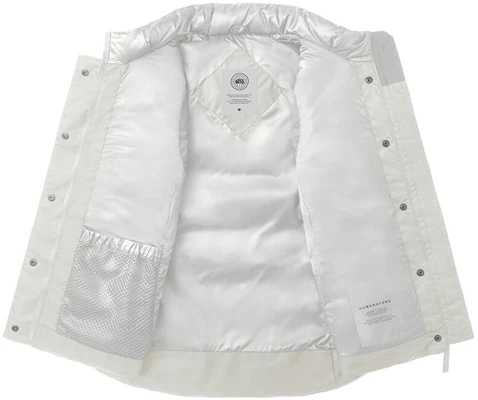 (W) Canada Goose Humanature Freestyle Rompi Tahan Air Putih Wanita. 2836W1-68 Lookbook (W) Canada Goose Humanature Freestyle Rompi Tahan Air Putih Wanita. 2836W1-68