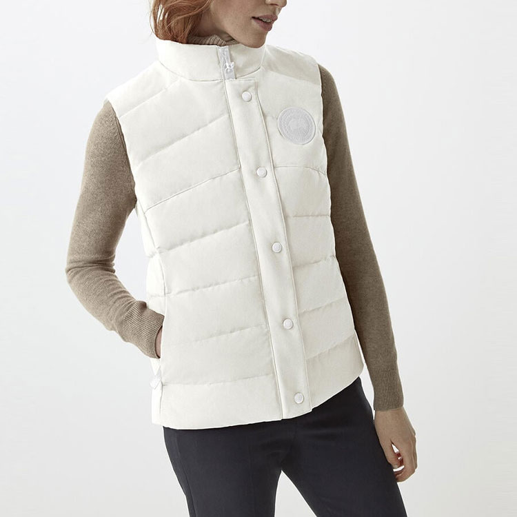 Shop (W) Canada Goose Humanature Freestyle Rompi Tahan Air Putih Wanita. 2836W1-68