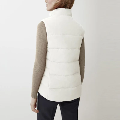 (W) Canada Goose Humanature Freestyle Rompi Tahan Air Putih Wanita. 2836W1-68 Purchase (W) Canada Goose Humanature Freestyle Rompi Tahan Air Putih Wanita. 2836W1-68