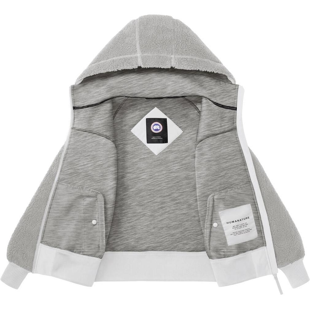 (Women) Canada Goose HUMANATURE Simcoe Women’s Fleece Logo Hoodie Jacket - Grey 7016W2-1342 圖 3