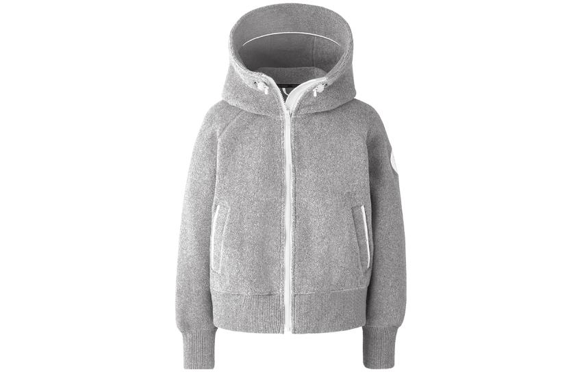 (Women) Canada Goose Humanature SS22 Fleece Lined Hooded Jacket Mist Gray 7102W1-961 圖 2