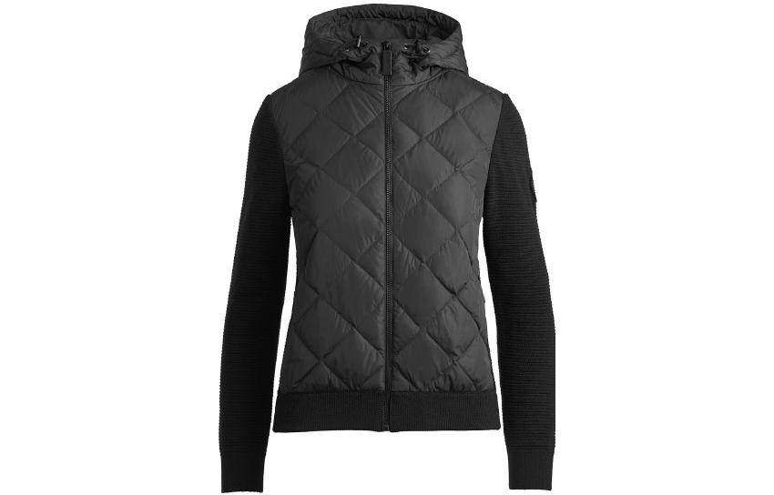 Buy (Women) Canada Goose HyBridge® SS22  Black Quilted Logo Hooded Down Jacket. 6800LB-61
