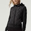 Lookbook (Women) Canada Goose HyBridge® SS22 Black Quilted Logo Hooded Down Jacket. 6800LB-61