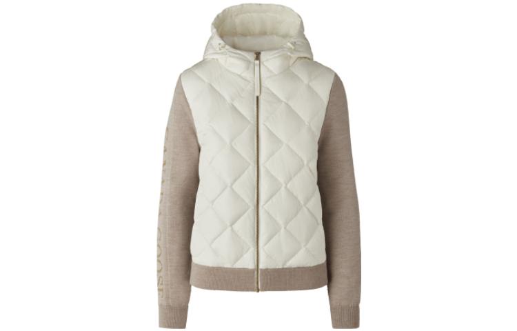 Order (W) 加拿大鹅HyBridge白色绗缝连帽羽绒夹克防风防水外套 6802LCB-1142