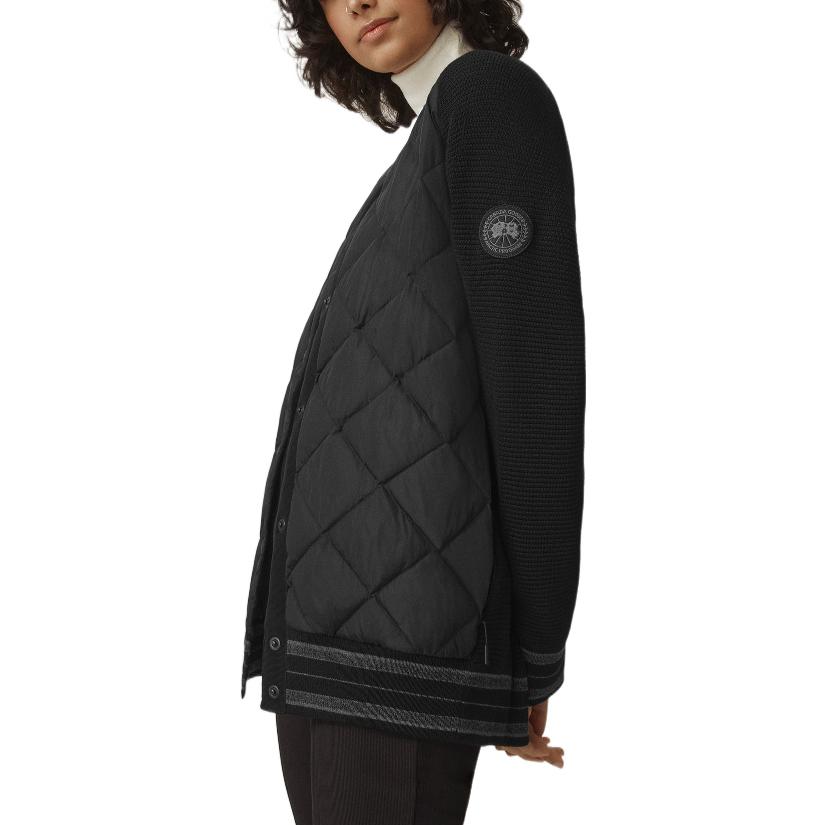 (Women) Canada Goose HyBridge Black Label Windproof Waterproof Quilted Bomber Jacket Women 7032LB1-1314 圖 5