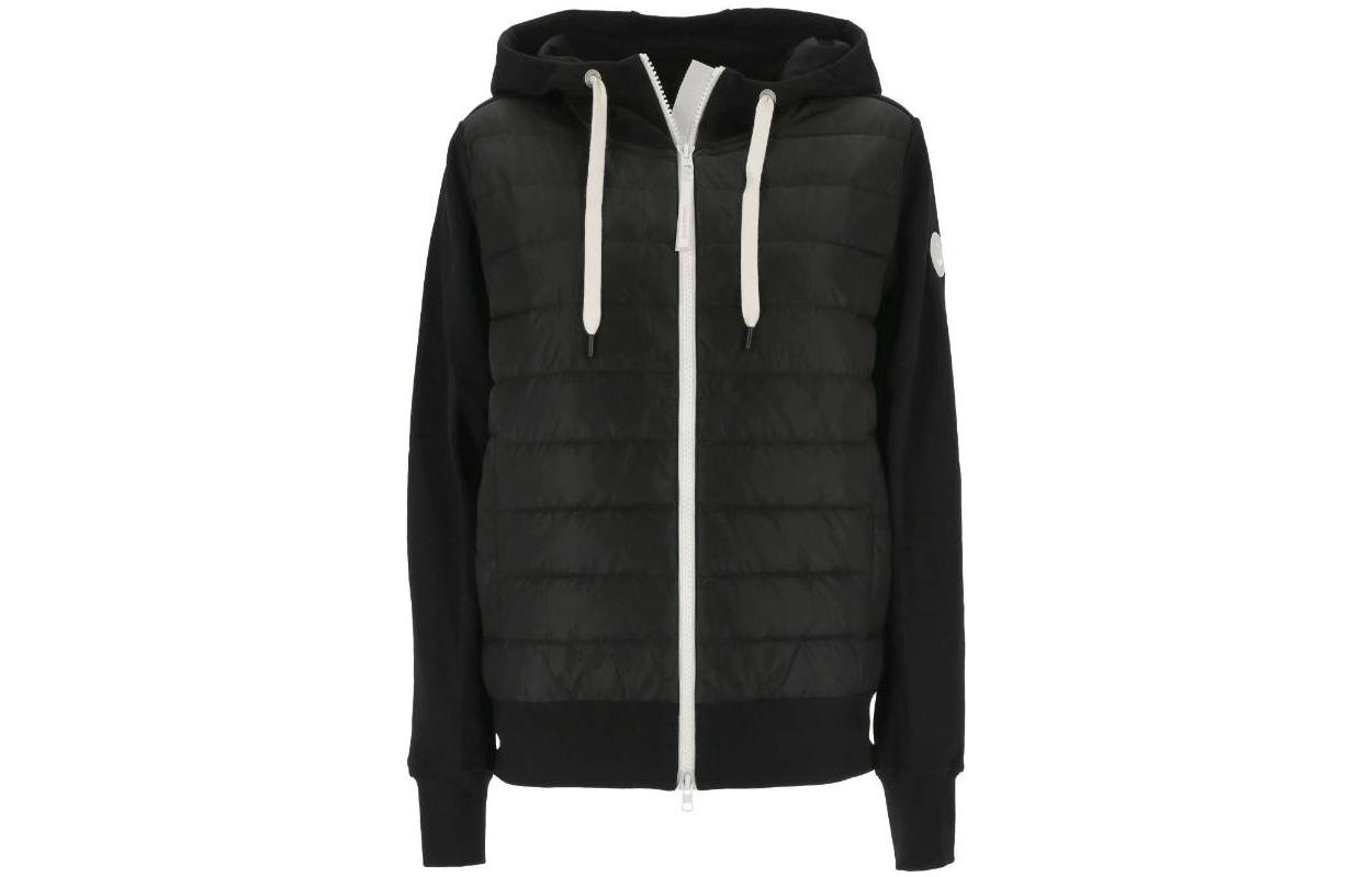 (Women) Canada Goose HyBridge Muskoka Black Hoodie 6840WW1-93