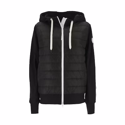 (Women) Canada Goose HyBridge Muskoka Black Hoodie 6840WW1-93