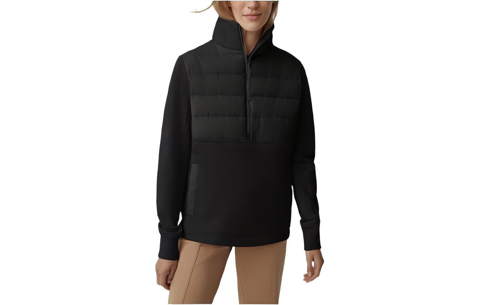 Lookbook (W) Canada Goose HyBridge Muskoka 黑標女款黑色套頭運動衫 6841WB-61