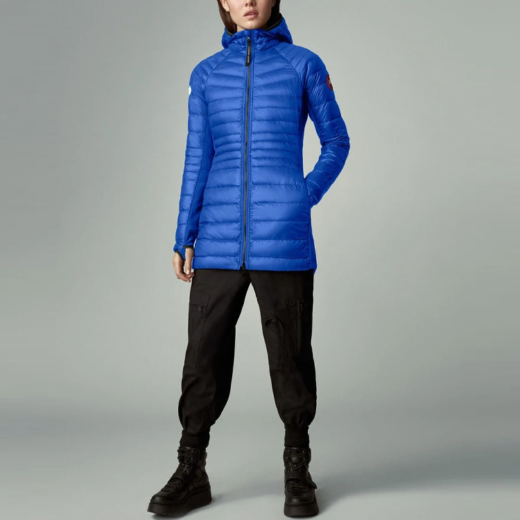Lookbook (W) 加拿大鹅HyBridge PBI蓝色防风防水羽绒夹克. 2716LPB-64
