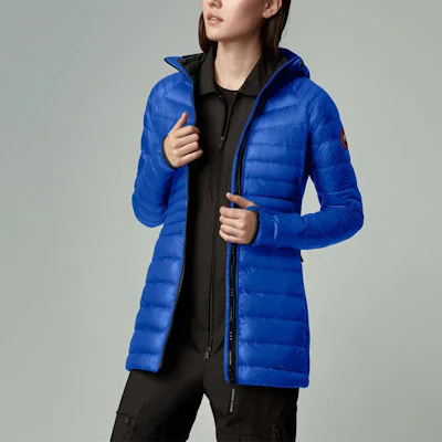 (W) 加拿大鹅HyBridge PBI蓝色防风防水羽绒夹克. 2716LPB-64 Details for (W) 加拿大鹅HyBridge PBI蓝色防风防水羽绒夹克. 2716LPB-64
