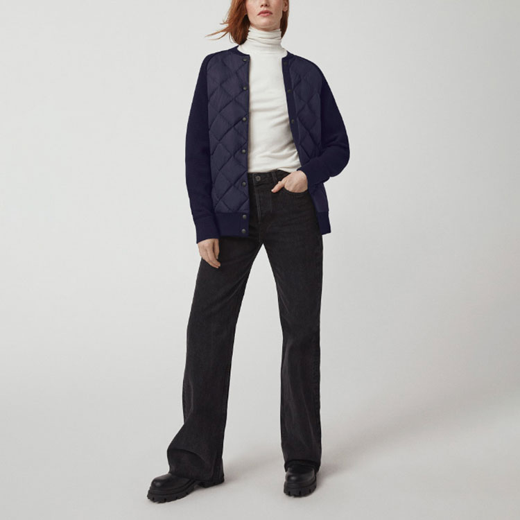 Lookbook (W) Canada Goose Chaqueta Acolchada Impermeable HyBridge Azul Marino Mujer. 7032L-67