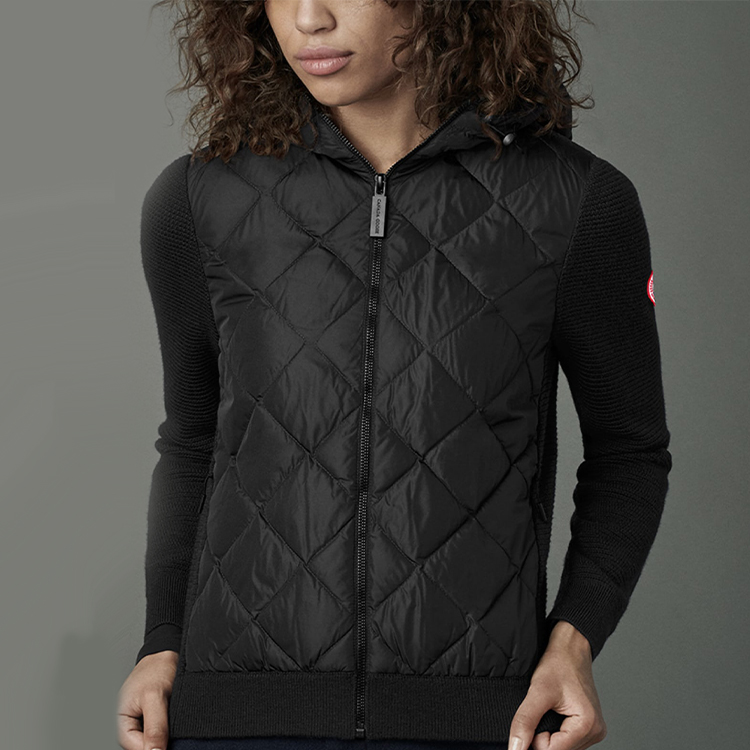 Purchase (W) 加拿大鹅HyBridge羽绒服红标黑色冬季夹克 6800L-61