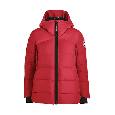 (Women) Canada Goose HyBridge Red Down Jacket - Warm, Breathable, Lightweight. 2742L-11