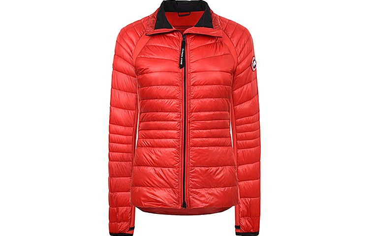 (Women) Canada Goose HyBridge Red Down Jacket Windproof Waterproof No Hood. 2714L-11