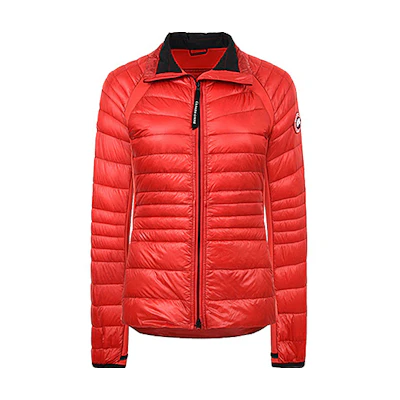 (Women) Canada Goose HyBridge Red Down Jacket Windproof Waterproof No Hood. 2714L-11