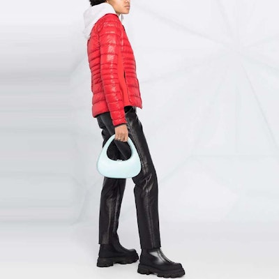 (W) 加拿大鹅HyBridge红色羽绒夹克防风防水无帽款 2714L-11 Details for (W) 加拿大鹅HyBridge红色羽绒夹克防风防水无帽款 2714L-11