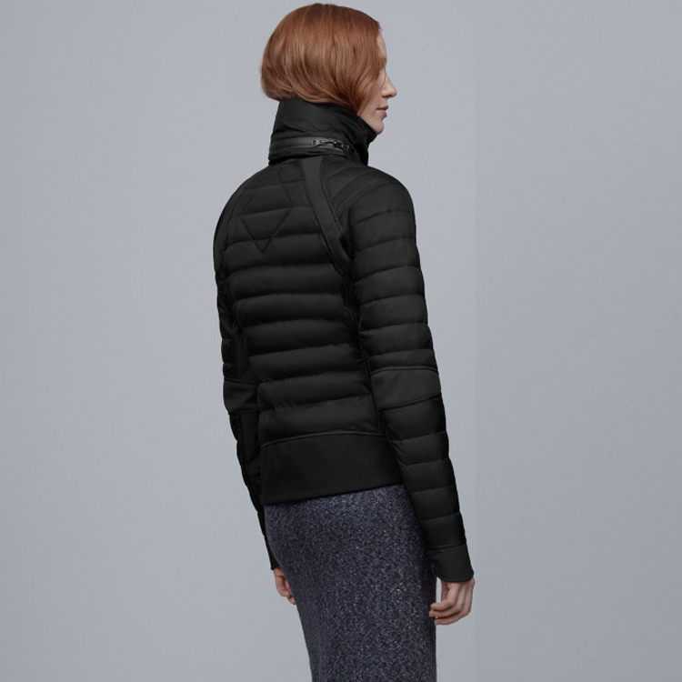 (Women) Canada Goose HyBridge Red Label Black Windproof Waterproof Down Jacket 2727L-61 圖 5