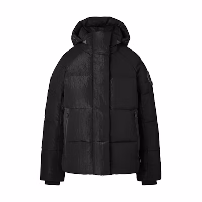 (Women) Canada Goose Junction Black Label Black Hooded Down Jacket. 2602WB1-61