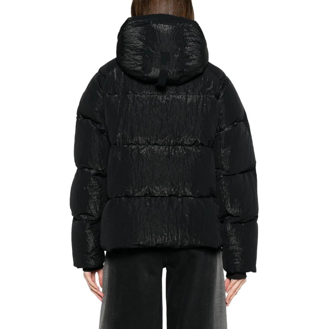 Shop (Women) Canada Goose Junction Black Label  Black Hooded Down Jacket. 2602WB1-61
