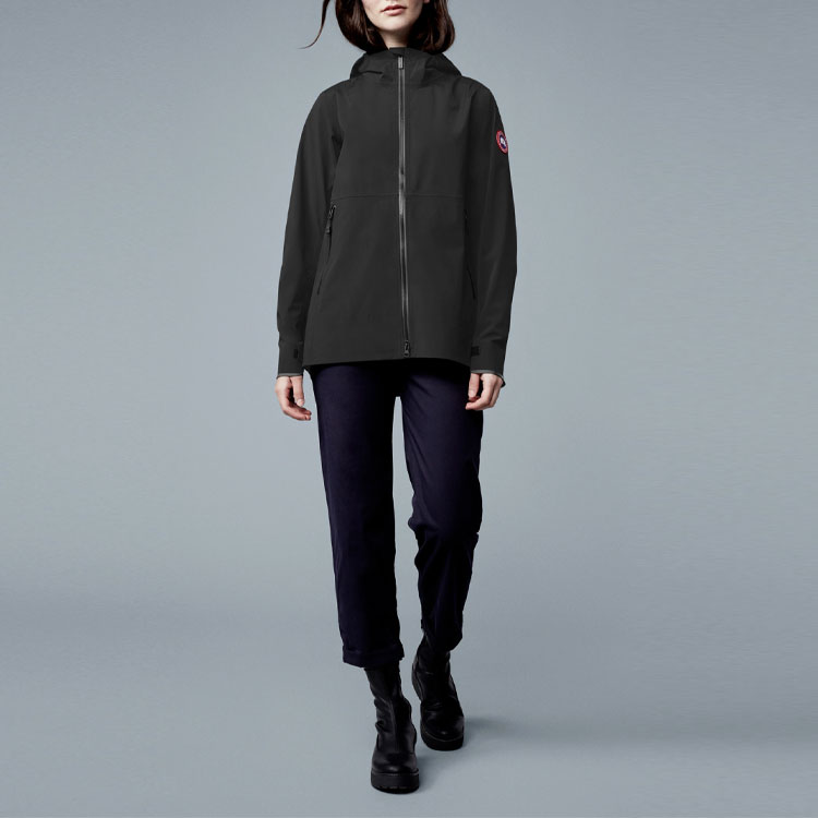 Shop (W) 加拿大鹅 Kenora SS21 黑色防风防雨外套 5618L-61