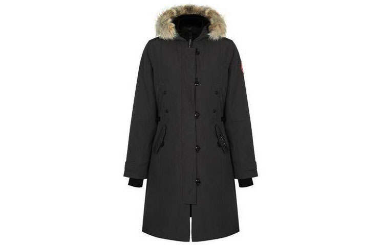(Women) Canada Goose Kensington FW21 Black Parka with Fur Trim, Waterproof Warmth. 2506L-61 圖 2