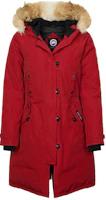 (Women) Canada Goose Kensington Red Label Winter Parka with Detachable Fur Hood Red 2506L-11 (Women) Canada Goose Kensington Red Label Winter Parka with Detachable Fur Hood Red 2506L-11