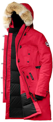 (Women) Canada Goose Kensington Red Label Winter Parka with Detachable Fur Hood Red 2506L-11 Order (Women) Canada Goose Kensington Red Label Winter Parka with Detachable Fur Hood Red 2506L-11