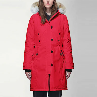 (Women) Canada Goose Kensington Red Label Winter Parka with Detachable Fur Hood Red 2506L-11 Lookbook (Women) Canada Goose Kensington Red Label Winter Parka with Detachable Fur Hood Red 2506L-11