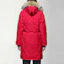 Shop (Women) Canada Goose Kensington Red Label Winter Parka with Detachable Fur Hood Red 2506L-11