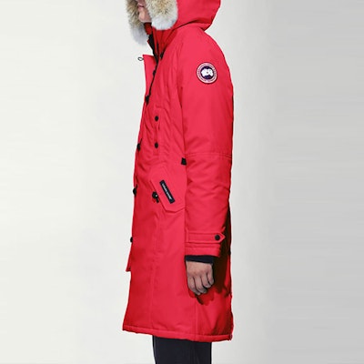 (Women) Canada Goose Kensington Red Label Winter Parka with Detachable Fur Hood Red 2506L-11 Purchase (Women) Canada Goose Kensington Red Label Winter Parka with Detachable Fur Hood Red 2506L-11