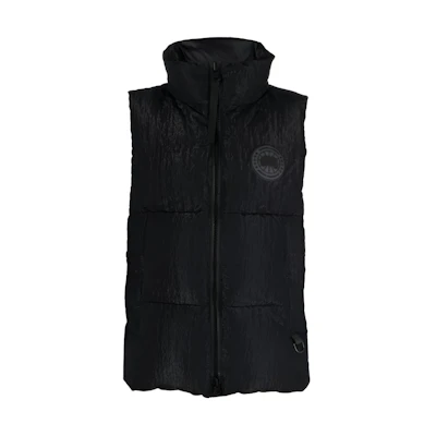 (Women) Canada Goose Langford Black Label FW23 Black Logo Vest Windproof Waterproof. 2616MB1-61