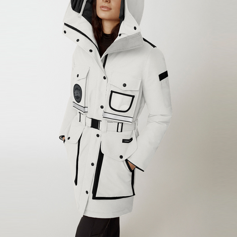 Shop (W) Canada Goose Liberty黑标中长款羽绒服银桦色女款夹克 9521WB-200