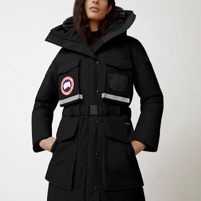 (Women) Canada Goose Liberty FW22 Black Down Jacket with Reflective Logo & Pockets. 9521W-61 Lookbook (Women) Canada Goose Liberty FW22 Black Down Jacket with Reflective Logo & Pockets. 9521W-61