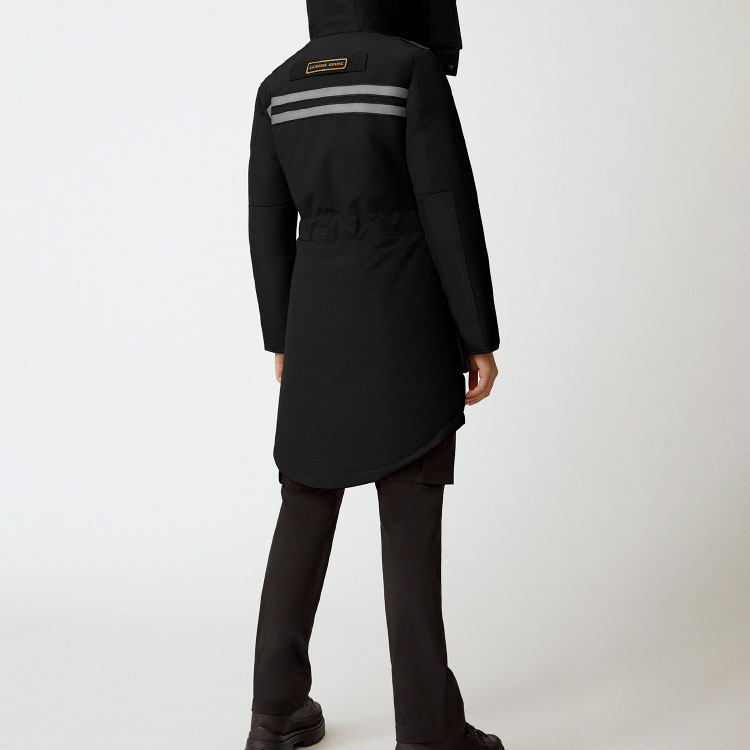 Shop (Women) Canada Goose Liberty FW22  Black Down Jacket with Reflective Logo & Pockets. 9521W-61