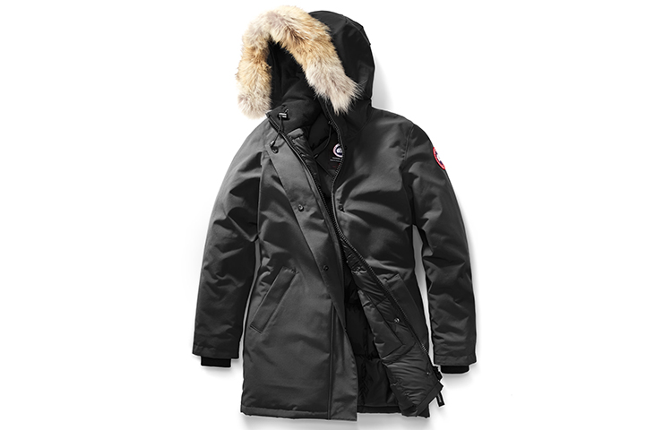 (Women) Canada Goose Logo Drawstring Parka Winter Jacket - Graphite 3037L-66 圖 2