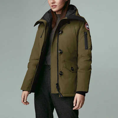 (W) Canada Goose Jaket Hoodie Logo Hijau Down 2530L-49 Details for (W) Canada Goose Jaket Hoodie Logo Hijau Down 2530L-49