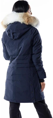 (W) 加拿大鵝 Lorette 藍色連帽拉鍊口袋羽絨外套 2090L-646 Details for (W) 加拿大鵝 Lorette 藍色連帽拉鍊口袋羽絨外套 2090L-646