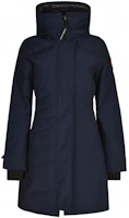 Order (W) 加拿大鵝 Lorette 藍色羽絨外套 FW22 隱藏拉鏈純色款式 2090W-63